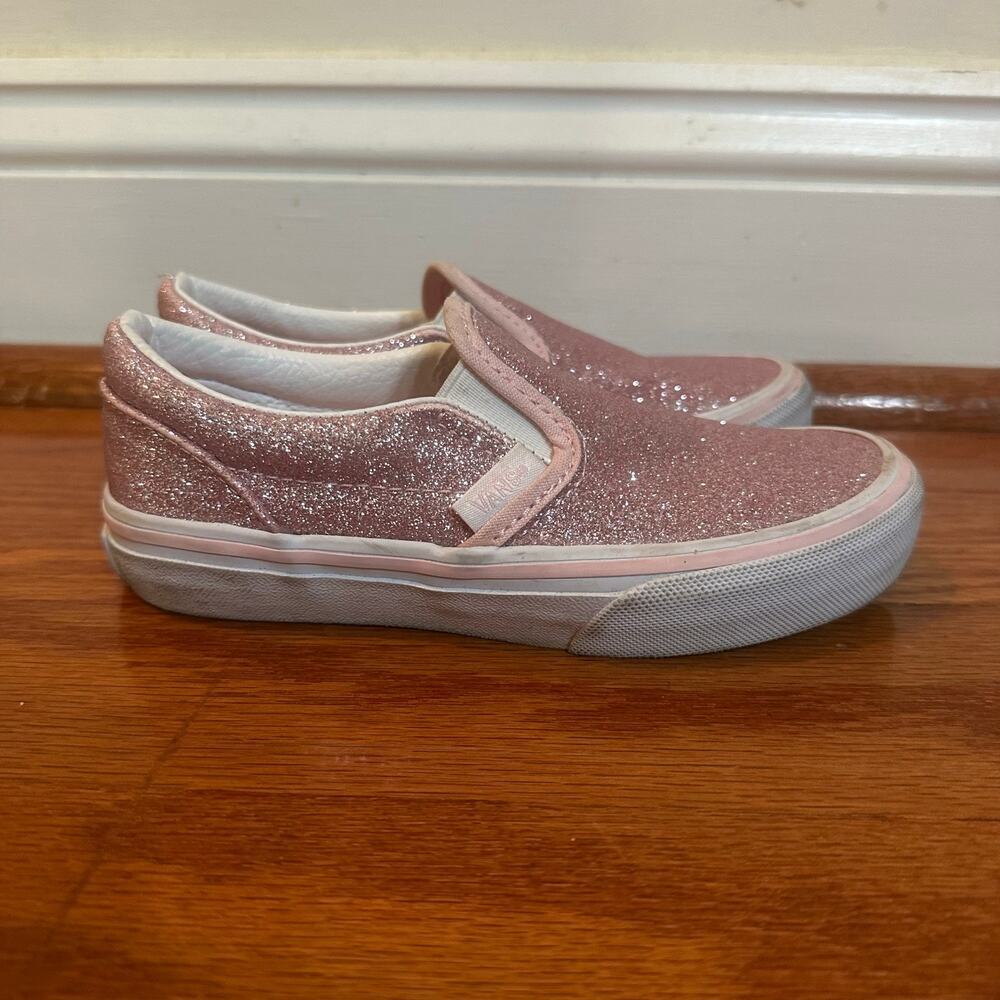Pink Glitter Vans sz 12 Vans Old Skool Sneakers Pink Glitter Slip on Sneakers